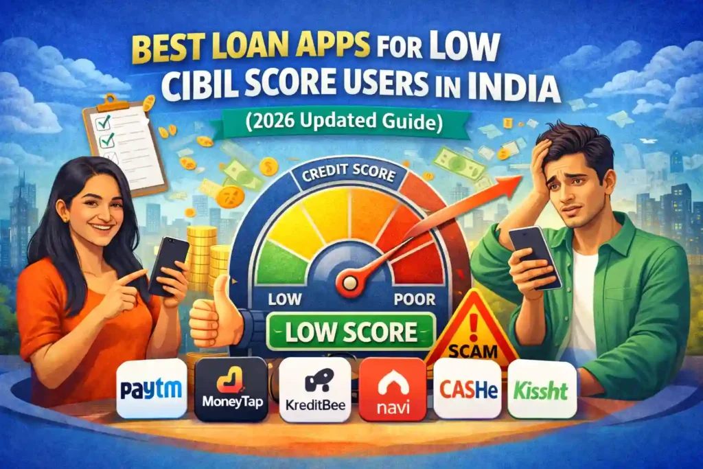 Best Loan Apps for Low CIBIL Score Users in India (2026 Updated Guide)