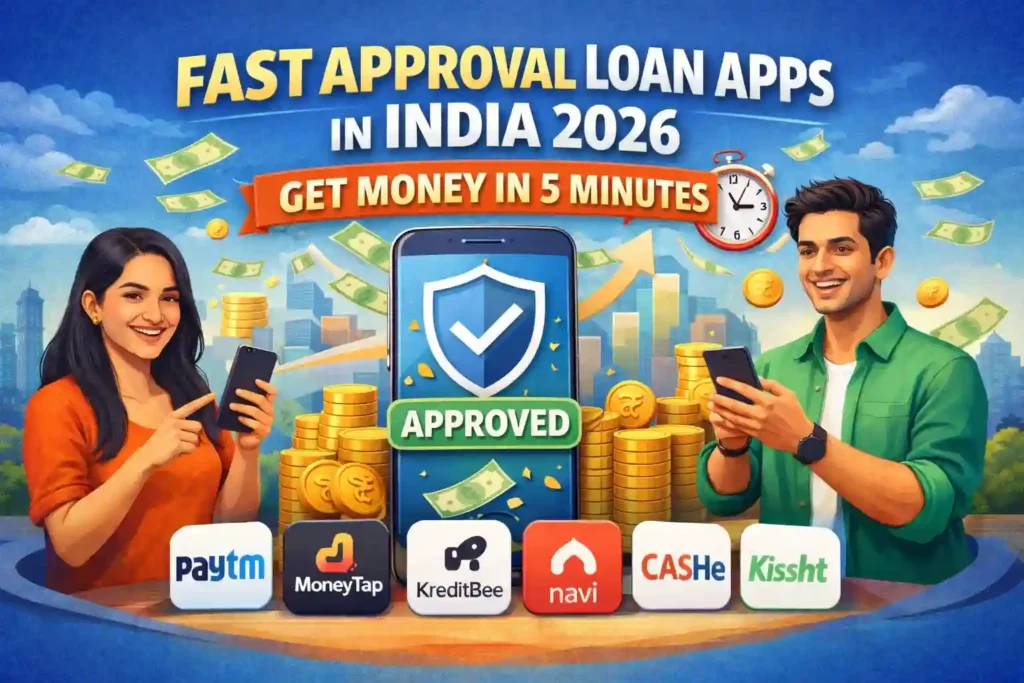 Fast Approval Loan Apps in India 2026 Get Money in 5 Minutes (Complete Guide)