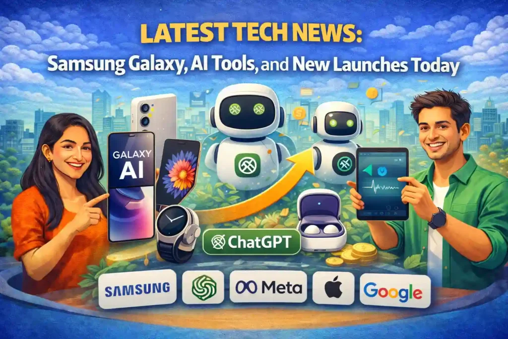 Latest Tech News Samsung Galaxy, AI Tools, and New Launches Today