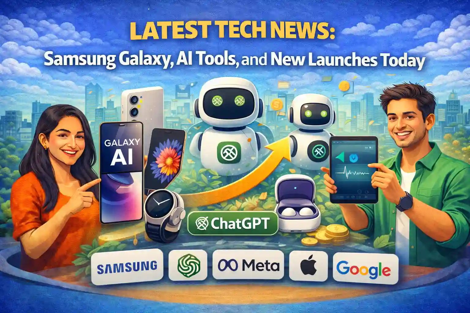 Latest Tech News Samsung Galaxy, AI Tools, and New Launches Today