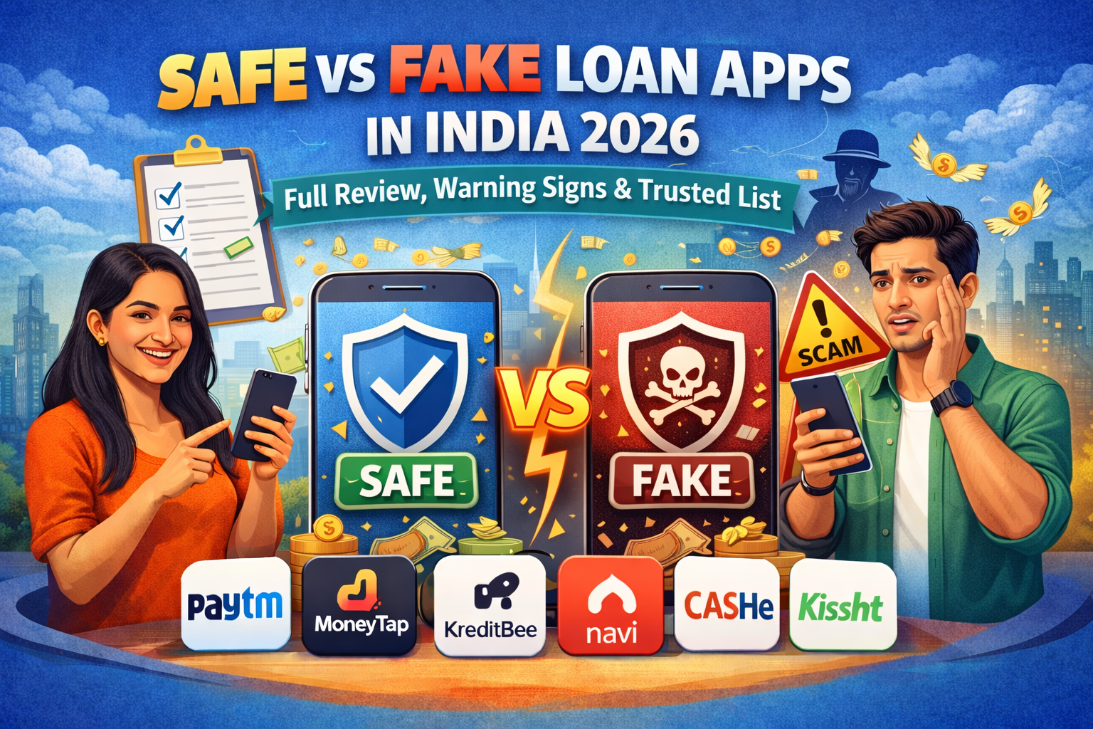 Safe vs Fake Loan Apps in India 2026 Full Review, Warning Signs & Trusted List