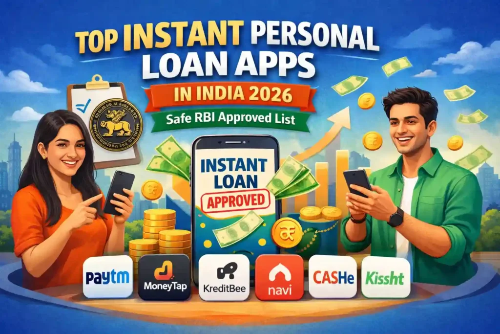 Top Instant Personal Loan Apps in India 2026 Safe RBI Approved List
