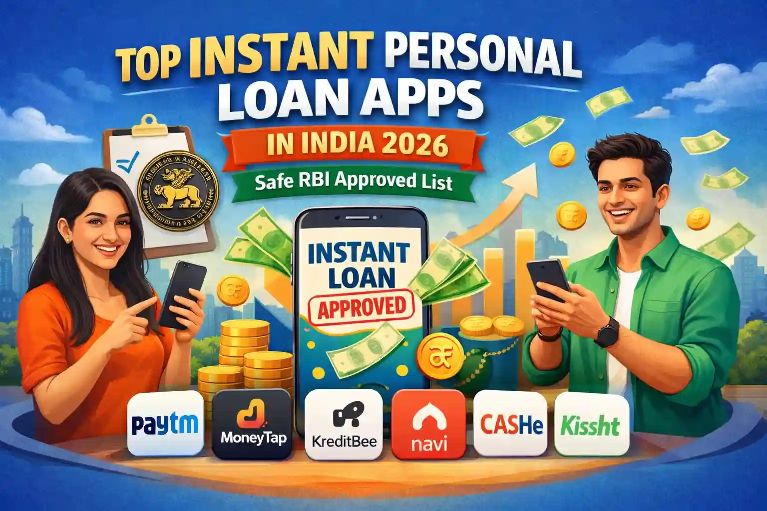 Top Instant Personal Loan Apps in India 2026 Safe RBI Approved List